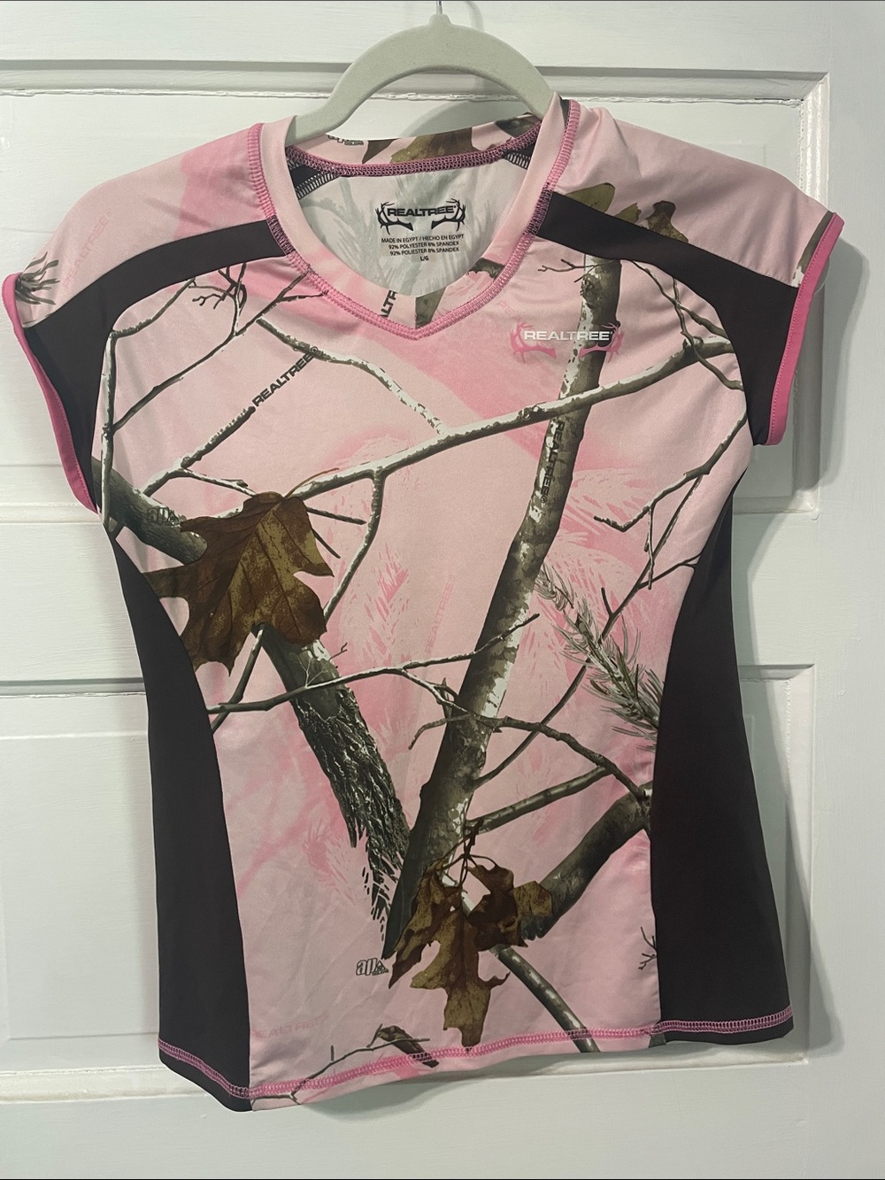 Realtree Girls' Pink Camo Short-Sleeve Performance Tee